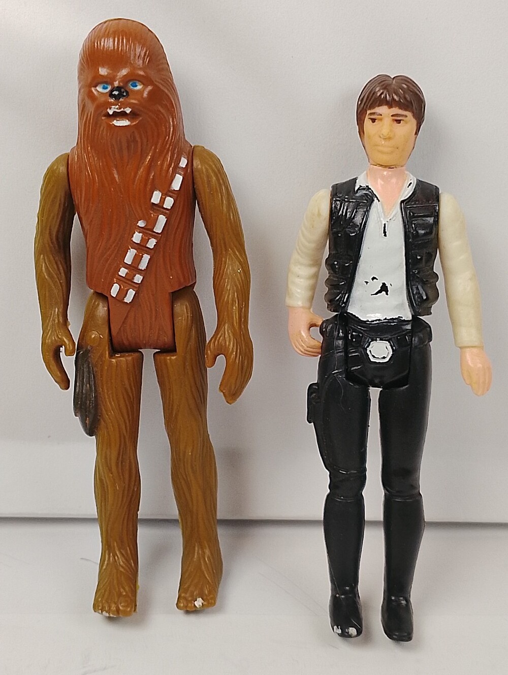 Kenner Star Wars 1977 Vintage Han Solo (Big Head) & Chewbacca
